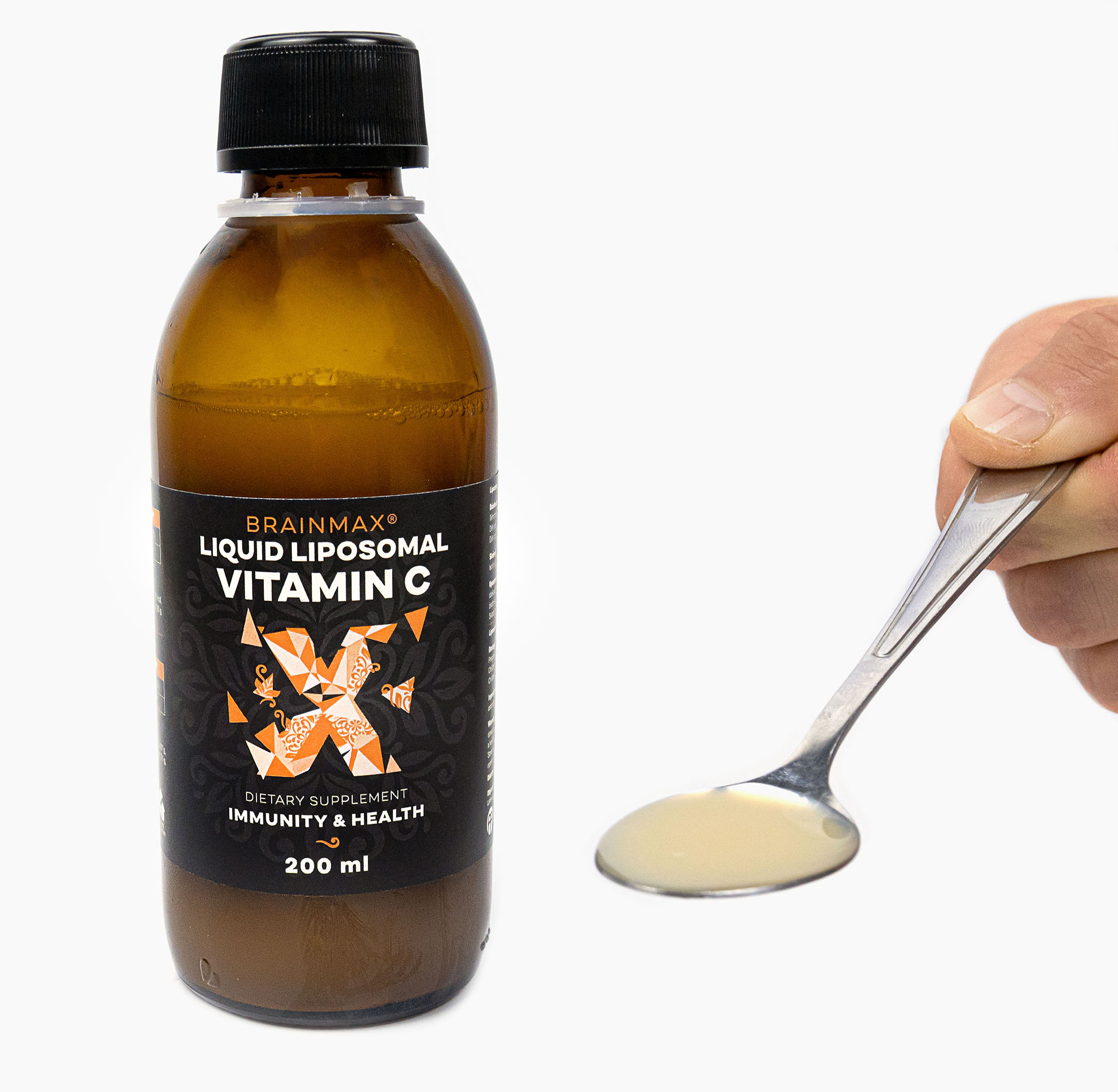 BrainMax Liquid Liposomal Vitamin C, Tekutý Lipozomální Vitamín C, 200 ml Obrázek