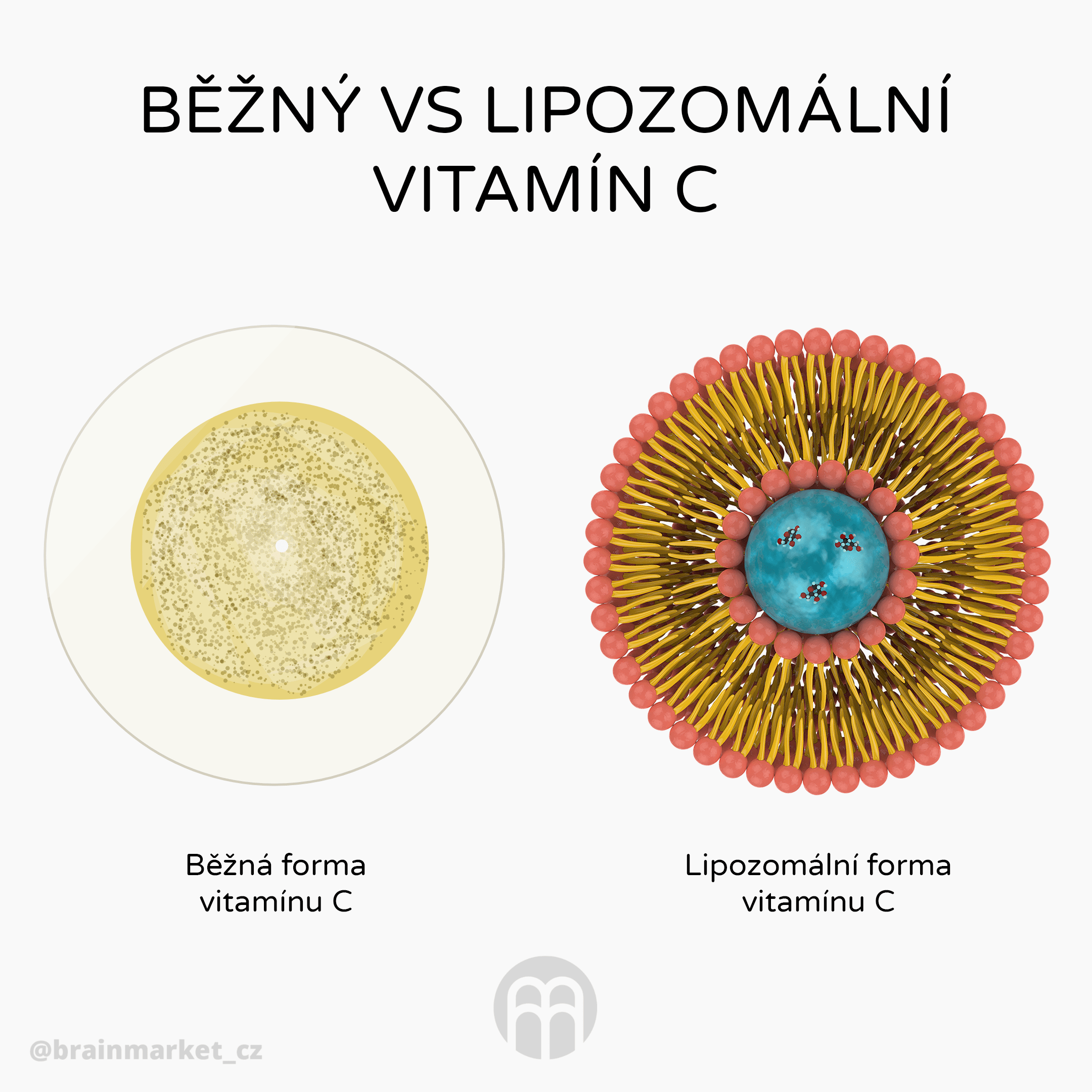 BrainMax Liquid Liposomal Vitamin C, Tekutý Lipozomální Vitamín C, 200 ml Obrázek