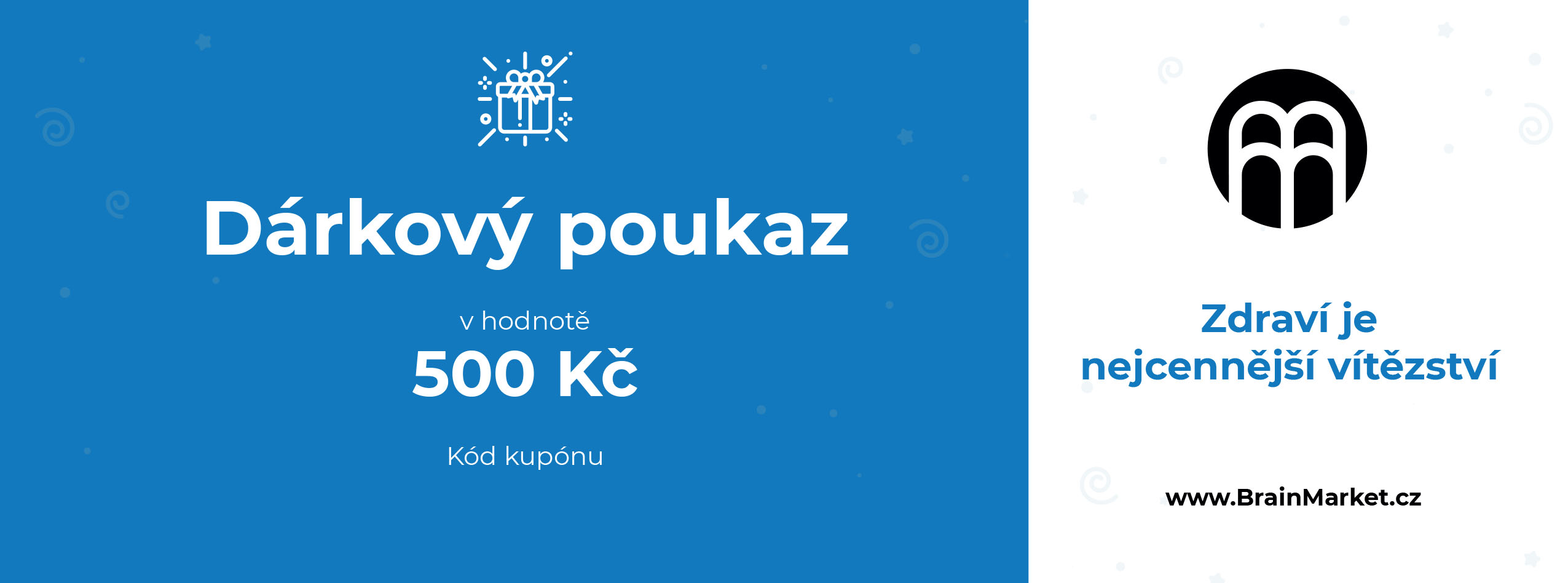 Levně BrainMax Dárková elektronická poukázka 500 Kč