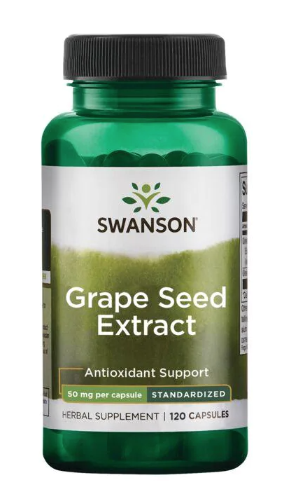 Levně Swanson Grape Seed Extract (extrakt z hroznových jader) 50 mg, 120 kapslí