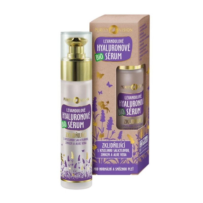 Purity Vision - Zklidňující levandulové hyaluronové sérum BIO, 50 ml Obrázek