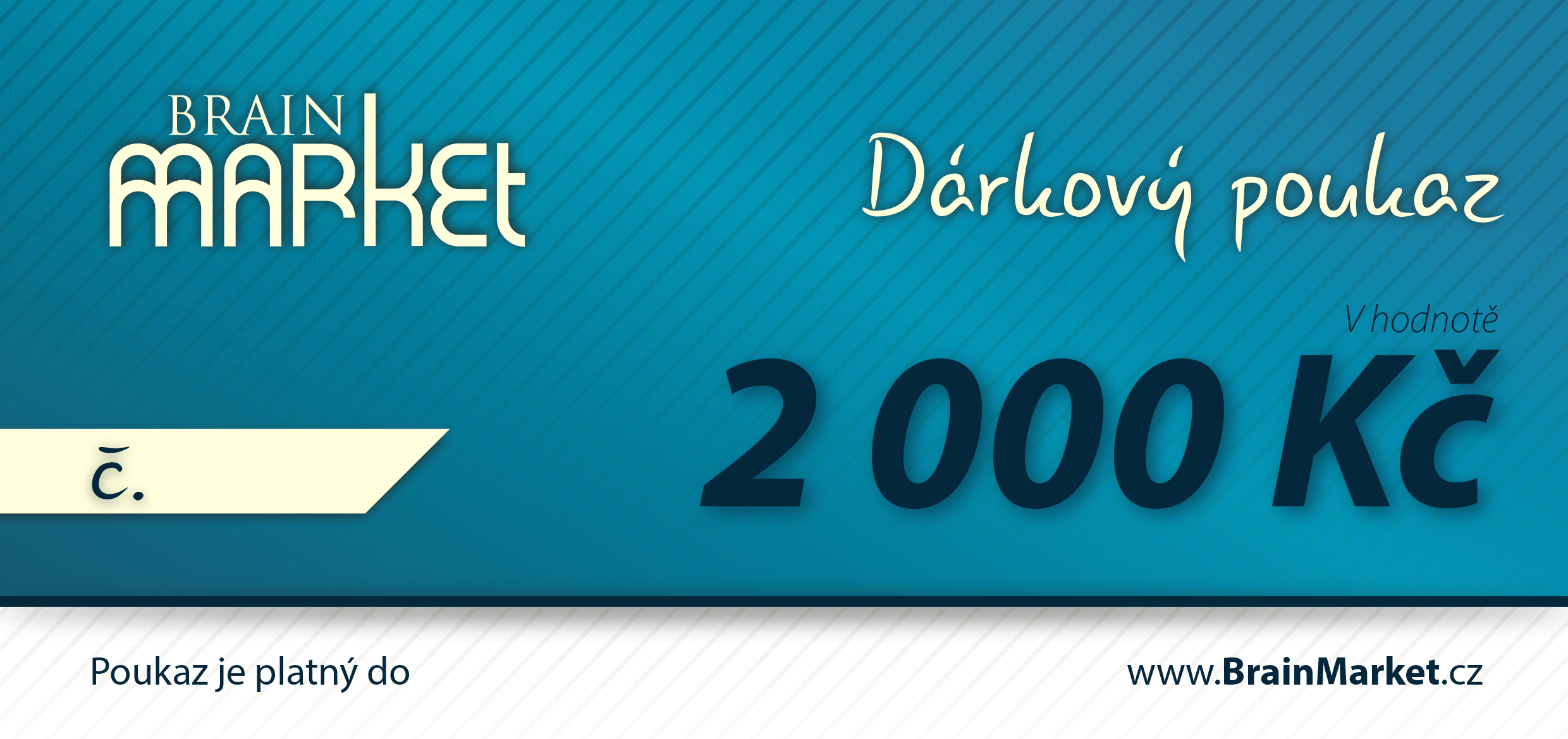 Levně Darková tištěná poukázka 2000 Kč