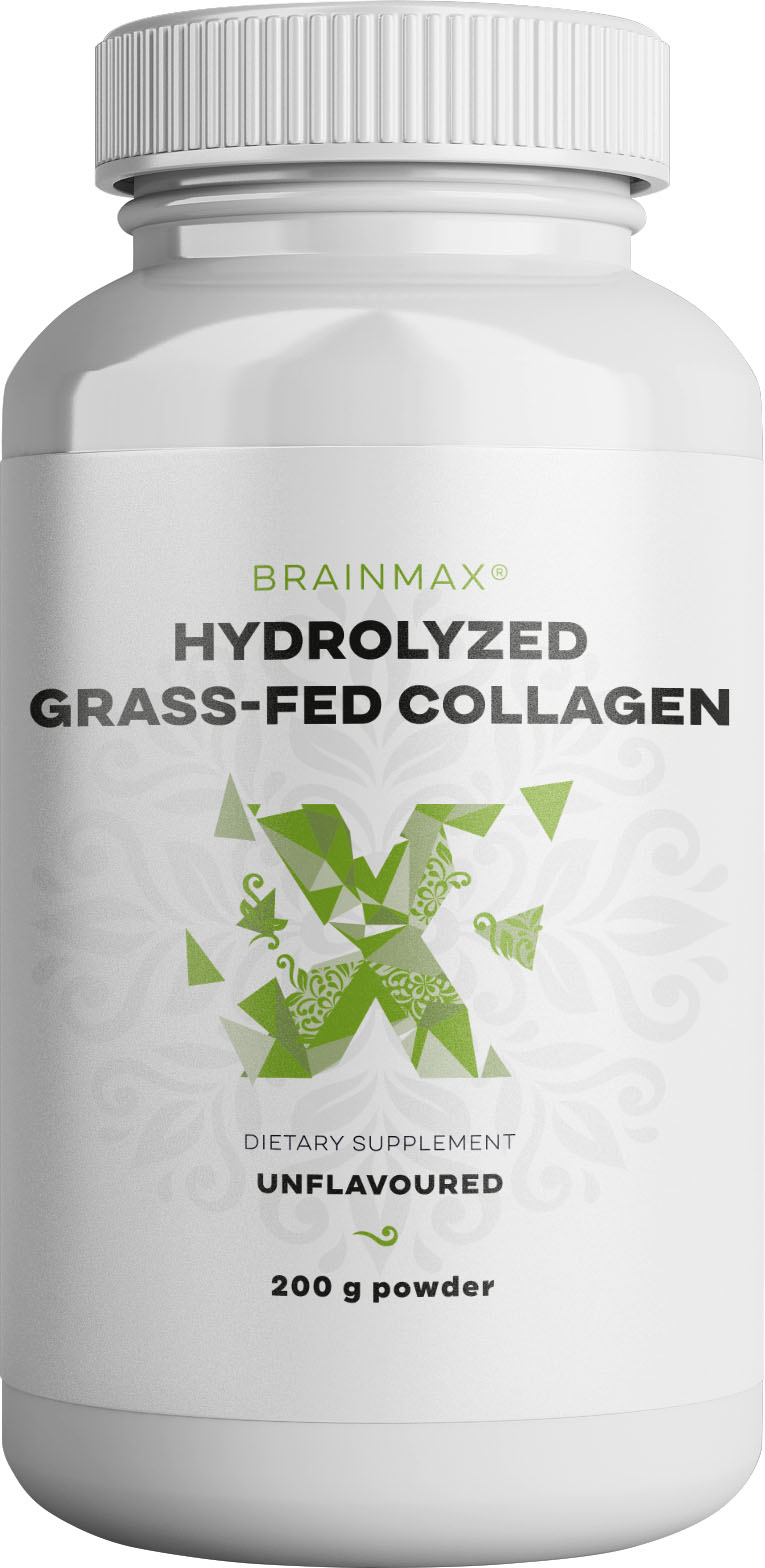 BrainMax Hydrolyzovaný GrassFed Collagen (kolagen z krav krmených trávou), 200 g Doplněk stravy