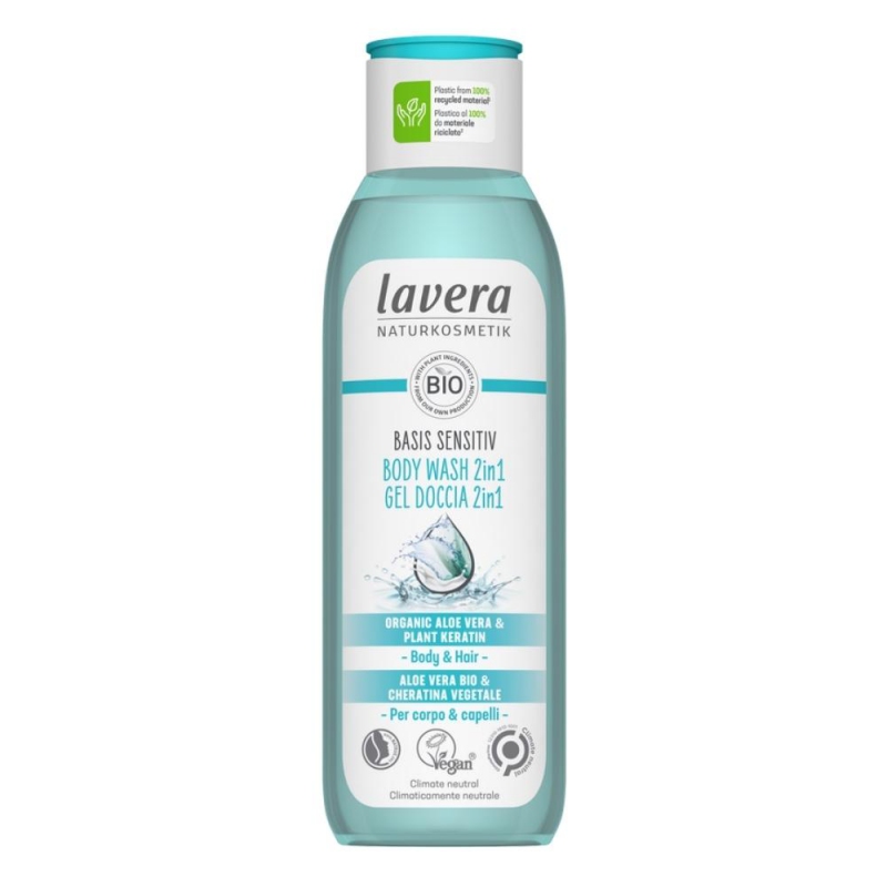 Lavera - Basic sprchový gel na tělo a vlasy 2v1, 250 ml