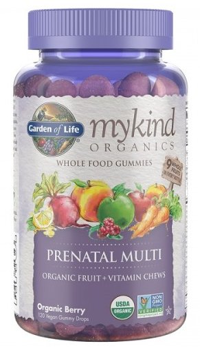 Levně Garden of life Mykind Prenatal gummy, multivitamín pro těhotné ženy, 120 gumových bonbónů