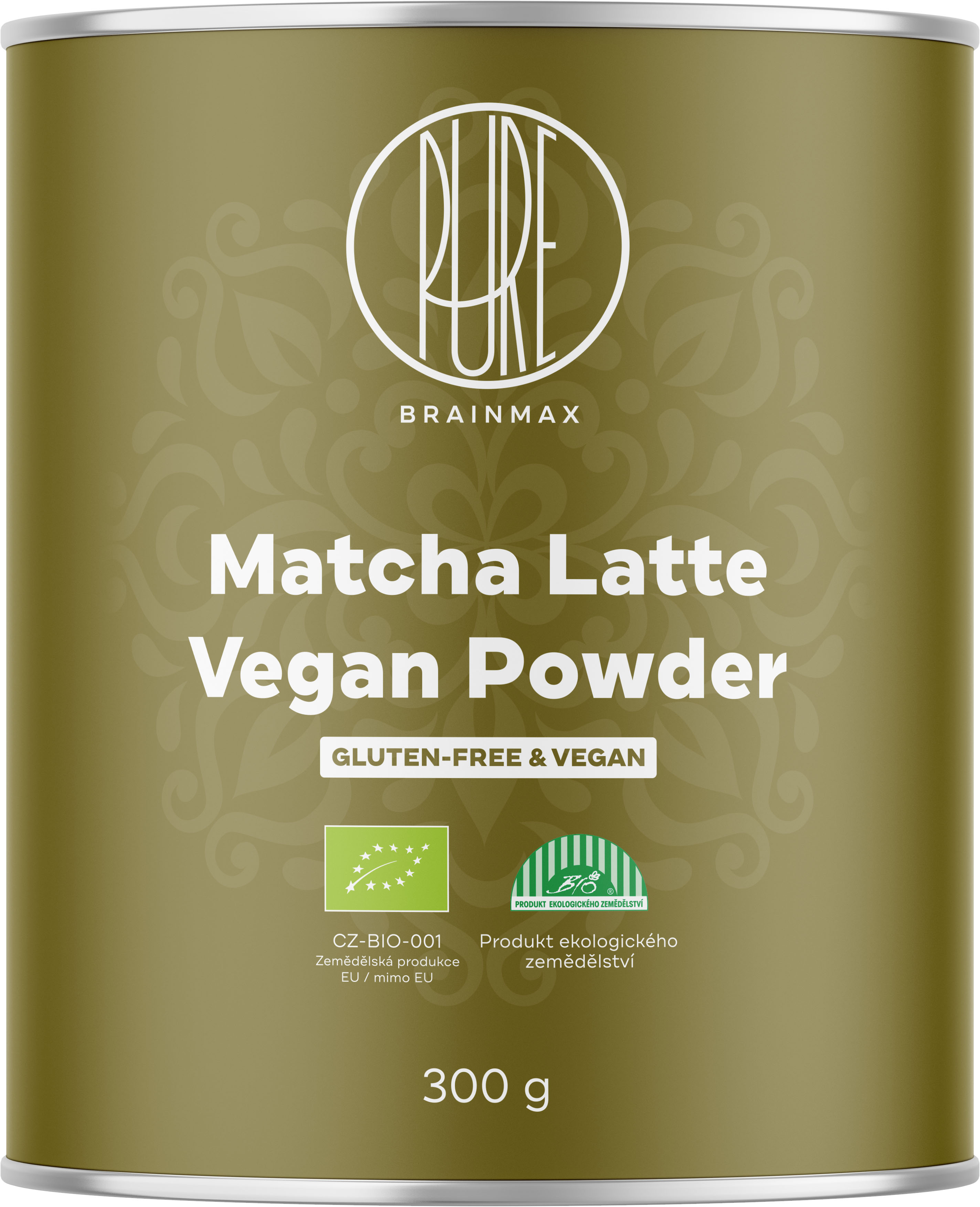 Levně BrainMax Pure Matcha Latte Vegan, BIO, 300 g *CZ-BIO-001 certifikát