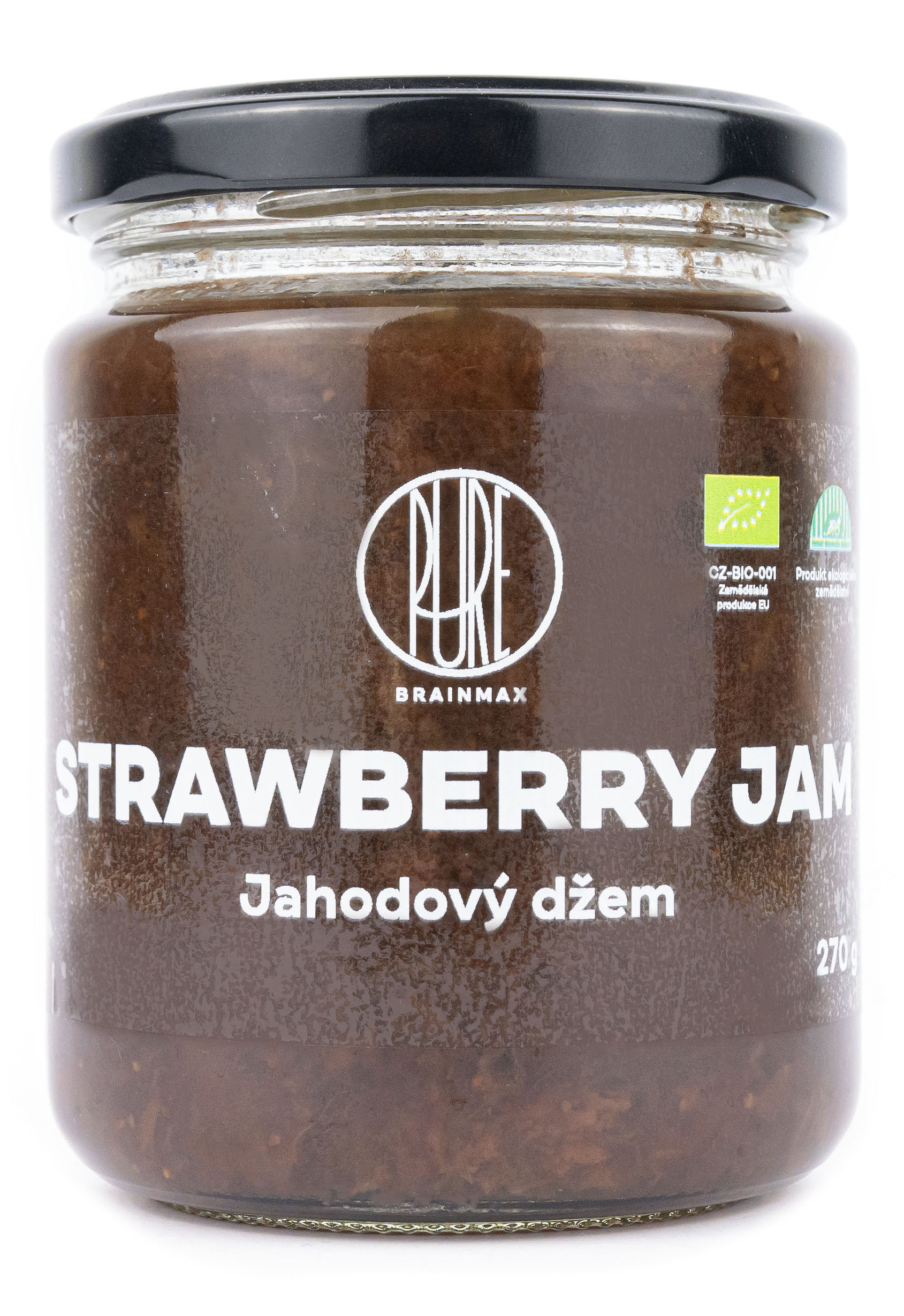 Levně BrainMax Pure Strawberry Jam, Džem Jahoda, BIO, 270g *CZ-BIO-001 certifikát