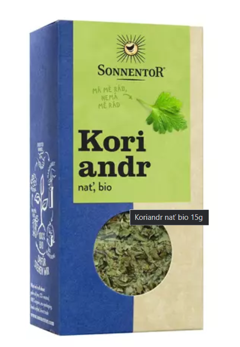 Sonnentor - Koriandr nať, BIO, 15 g *CZ-BIO-002 certifikát