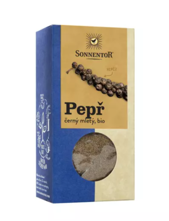 Sonnentor - Pepř černý, mletý, BIO, 50 g