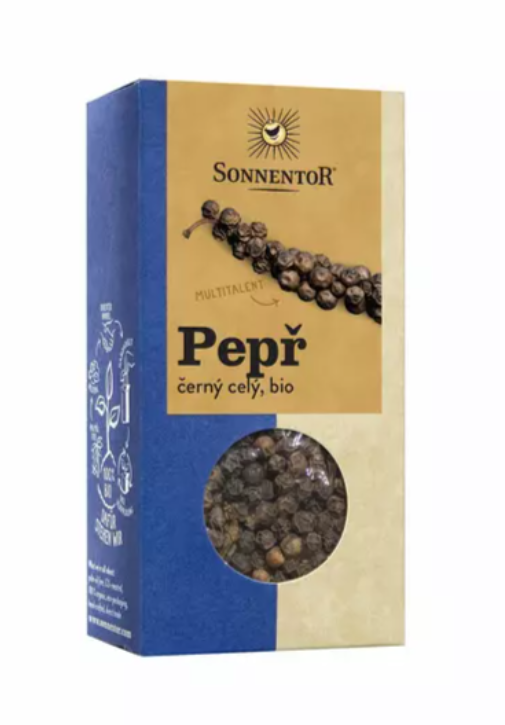 Sonnentor - Pepř černý, celý, BIO, 55 g *CZ-BIO-002 certifikát