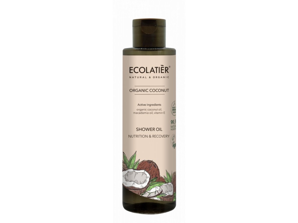 Ecolatiér Ecolatier - Sprchový olej, kokos, 250 ml