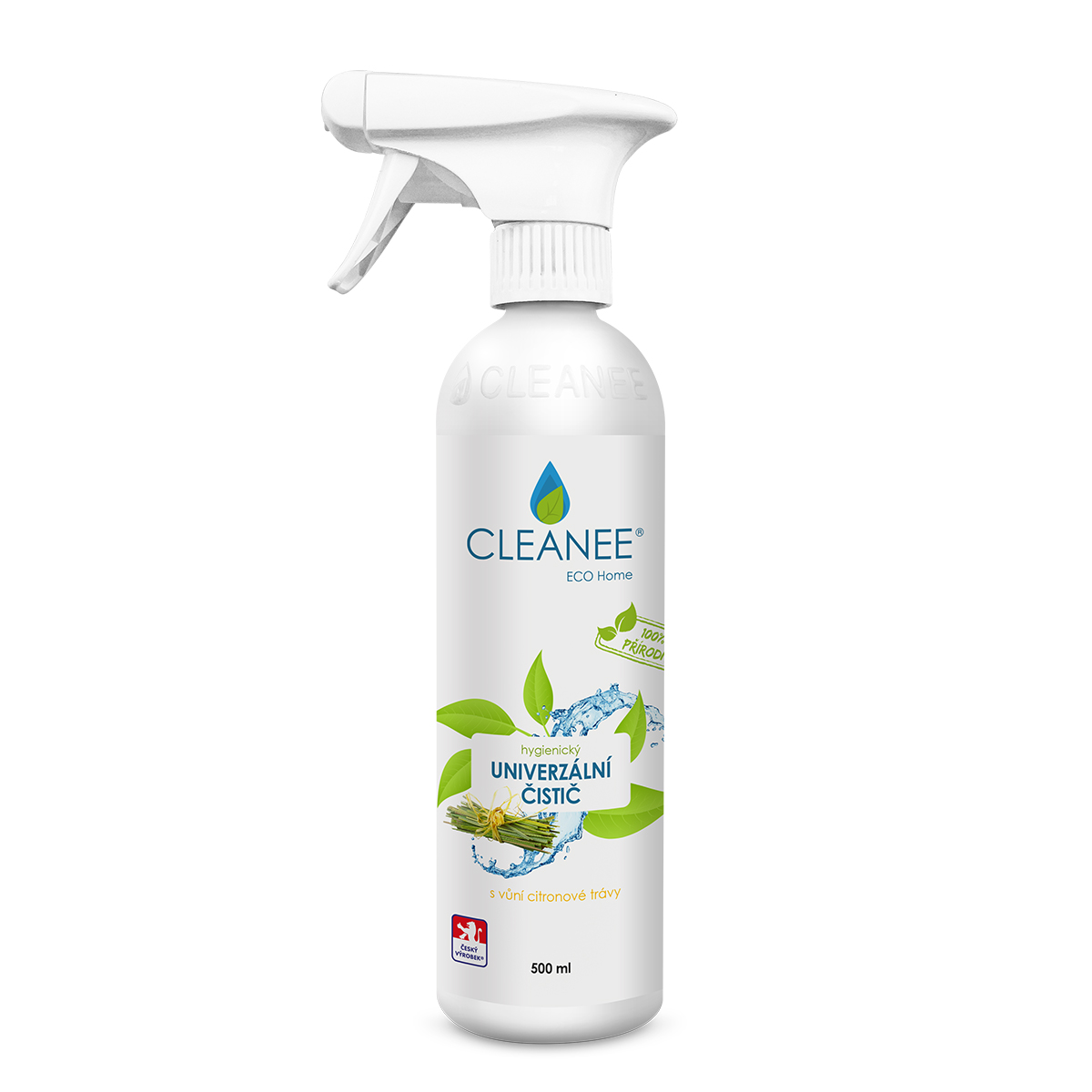 Levně Cleanee ECO hygienický čistič UNIVERZÁLNÍ s vůní CITRONOVÉ TRÁVY 500 ml