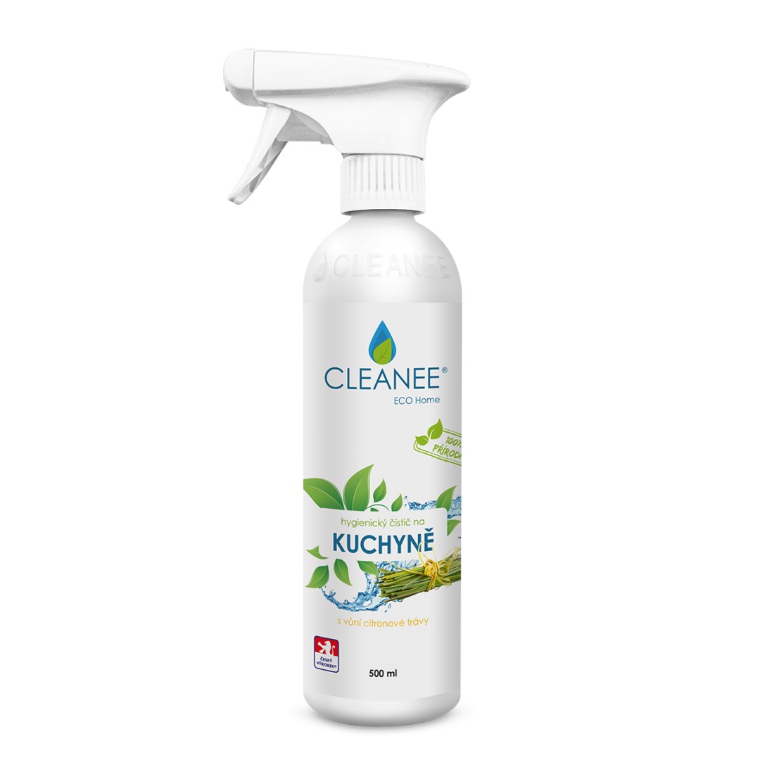 Cleanee ECO hygienický čistič na KUCHYNĚ CITRONOVÁ TRÁVA 500ml