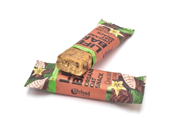 LifeFood - Tyčinka Lifebar Oat Snack s kousky čokolády, BIO, 40 g