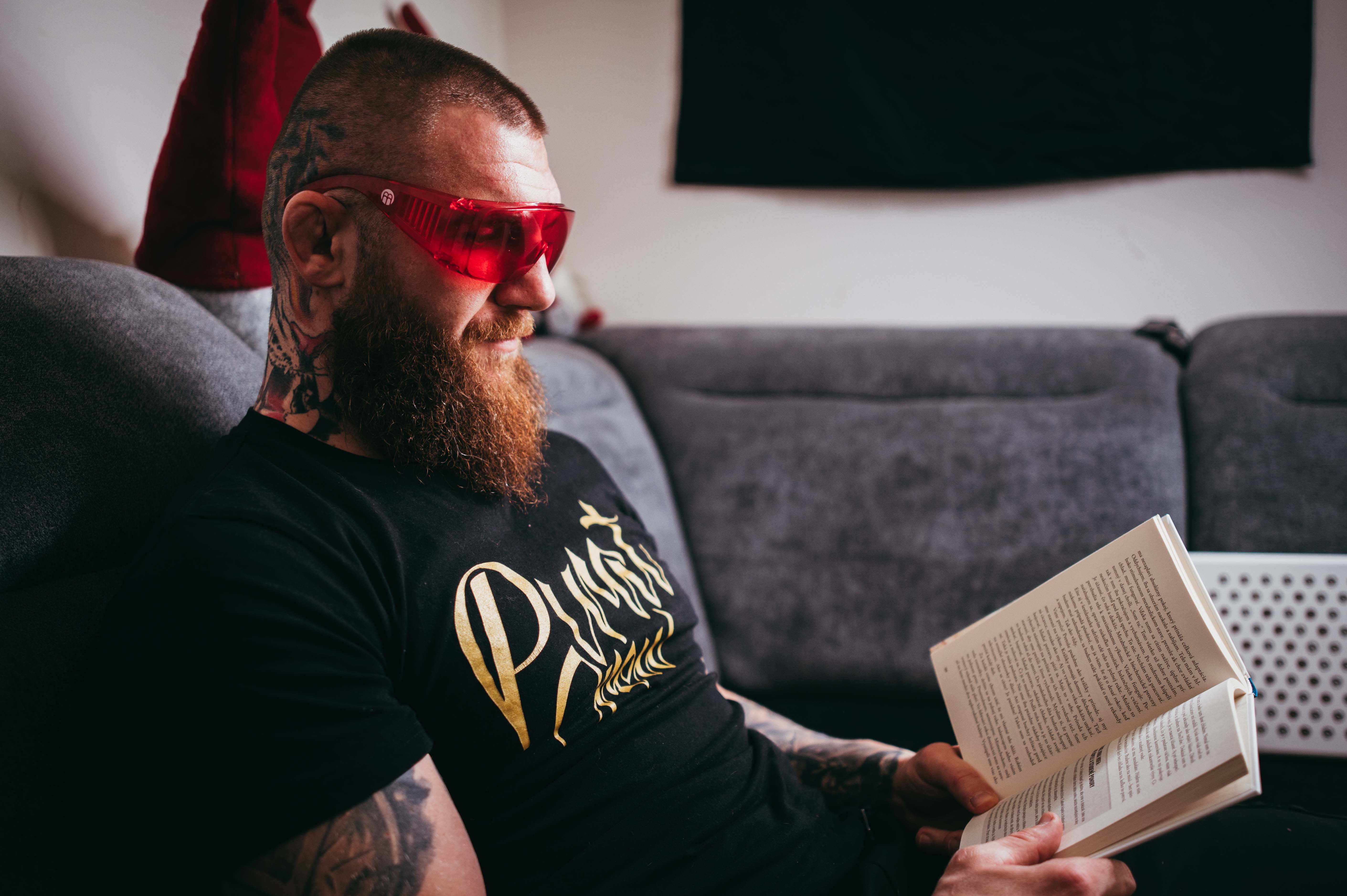 BrainMax BrainMarket brýle blokující 100% modrého a zeleného světla, TRON - II. jakost Obrázek