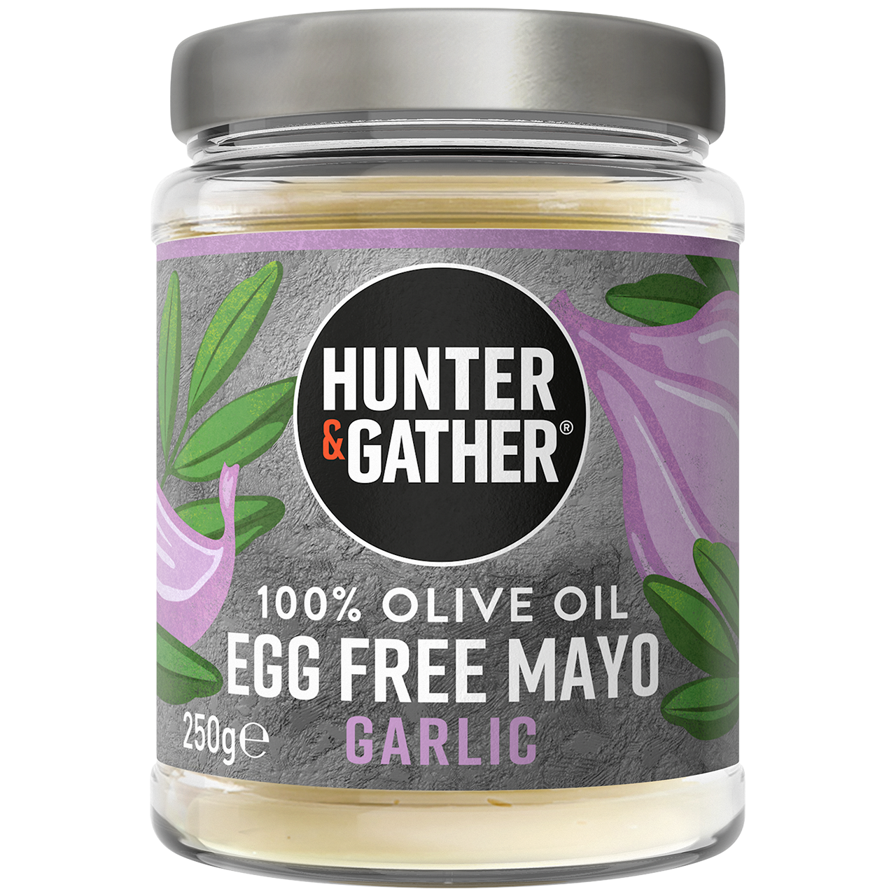 HUNTER & GATHER - Olivová vegan majonéza - Garlic, 250 g Obrázek