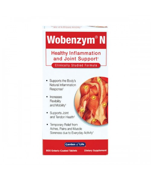 Garden of Life Wobenzym N, 800 enterosolventních tablet Obrázek