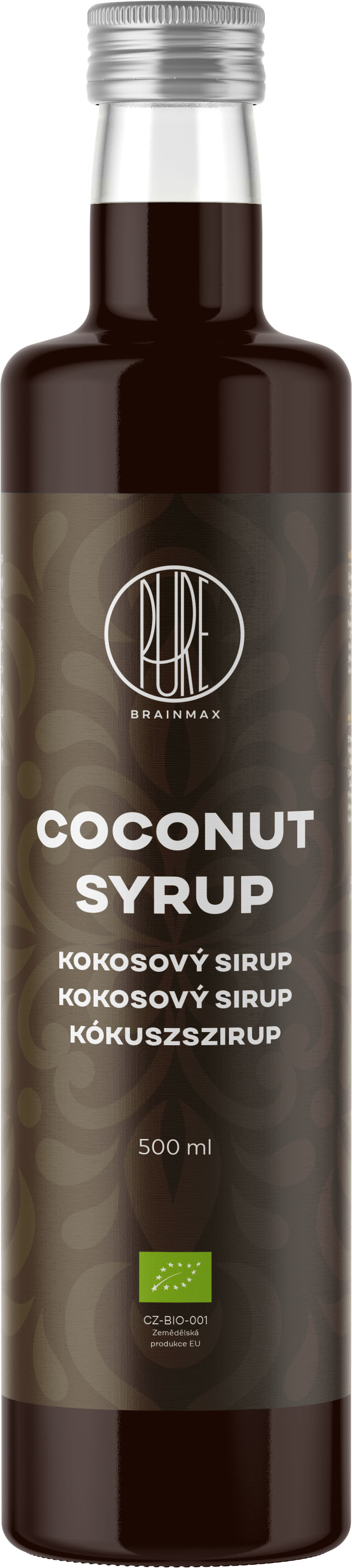 Levně BrainMax Pure Coconut Syrup, Kokosový sirup světlý, BIO, 500 ml *CZ-BIO-001 certifikát