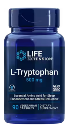 Levně Life Extension L-Tryptofan 500 mg, 90 rostlinných kapslí