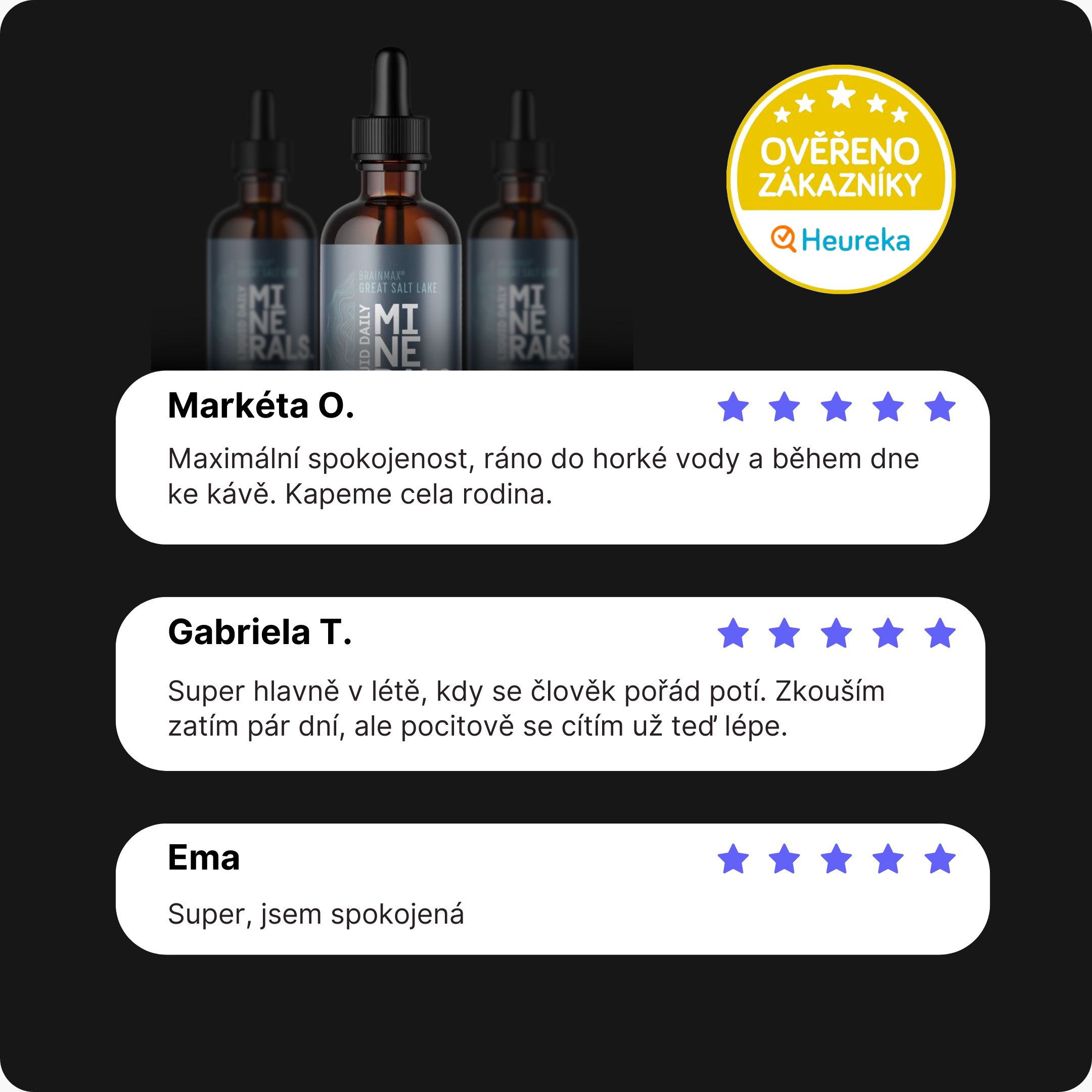 BrainMax Liquid Daily Minerals, Minerály v tekuté přírodní formě pro alkalizaci a remineralizaci, 120 ml Obrázek