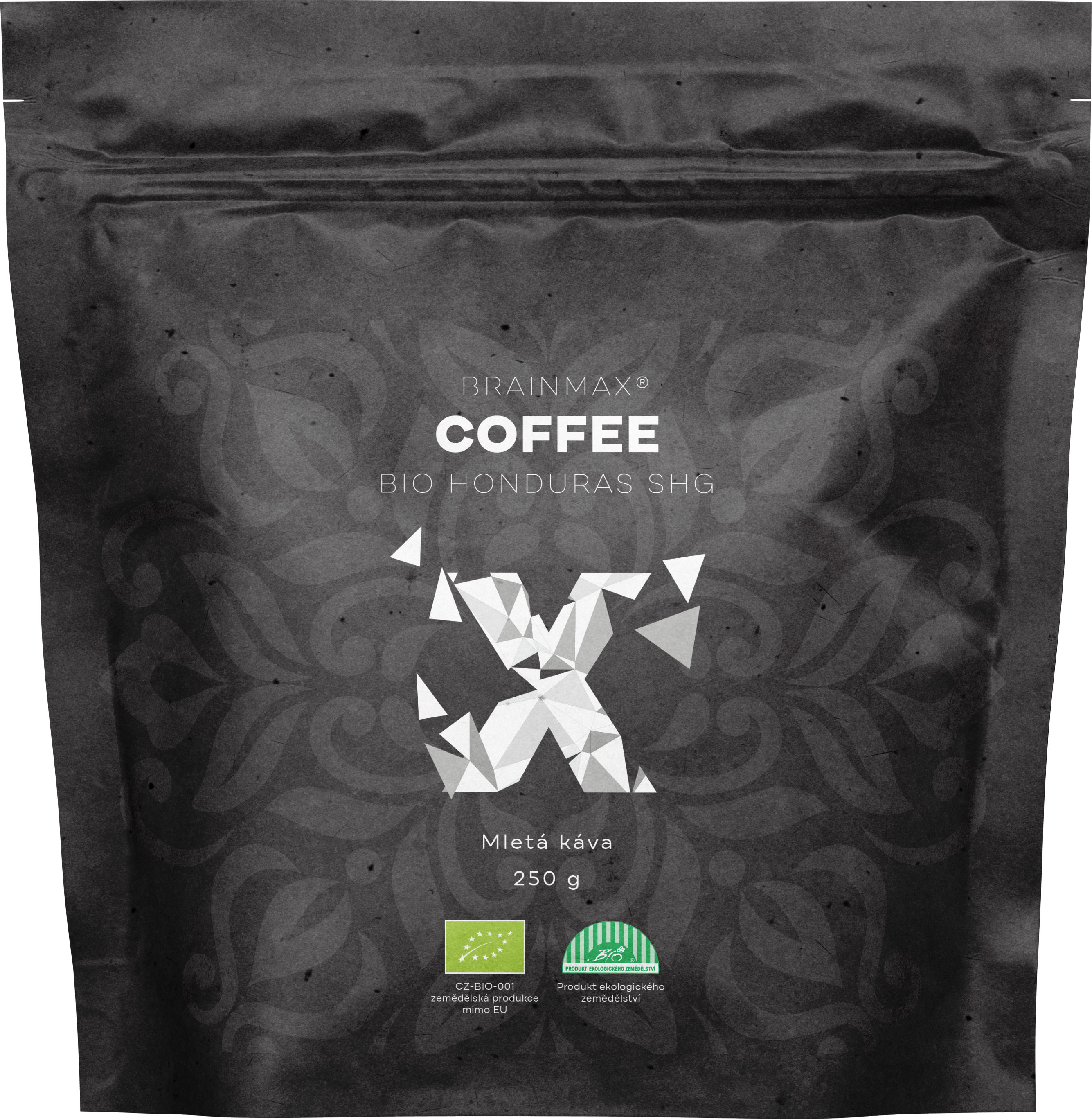 BrainMax Coffee Káva Honduras SHG, mletá, BIO, 250 g