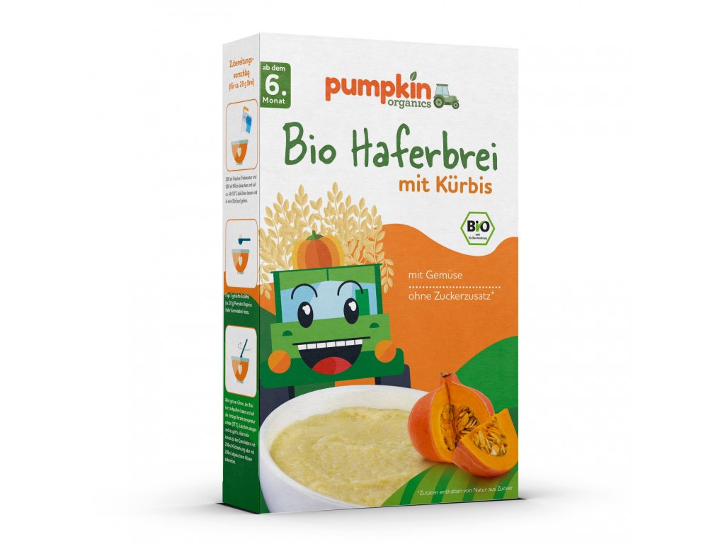 Pumpkin Organics - Celozrná kaše s dýní BIO, 200 g *CZ-BIO-001 certifikát