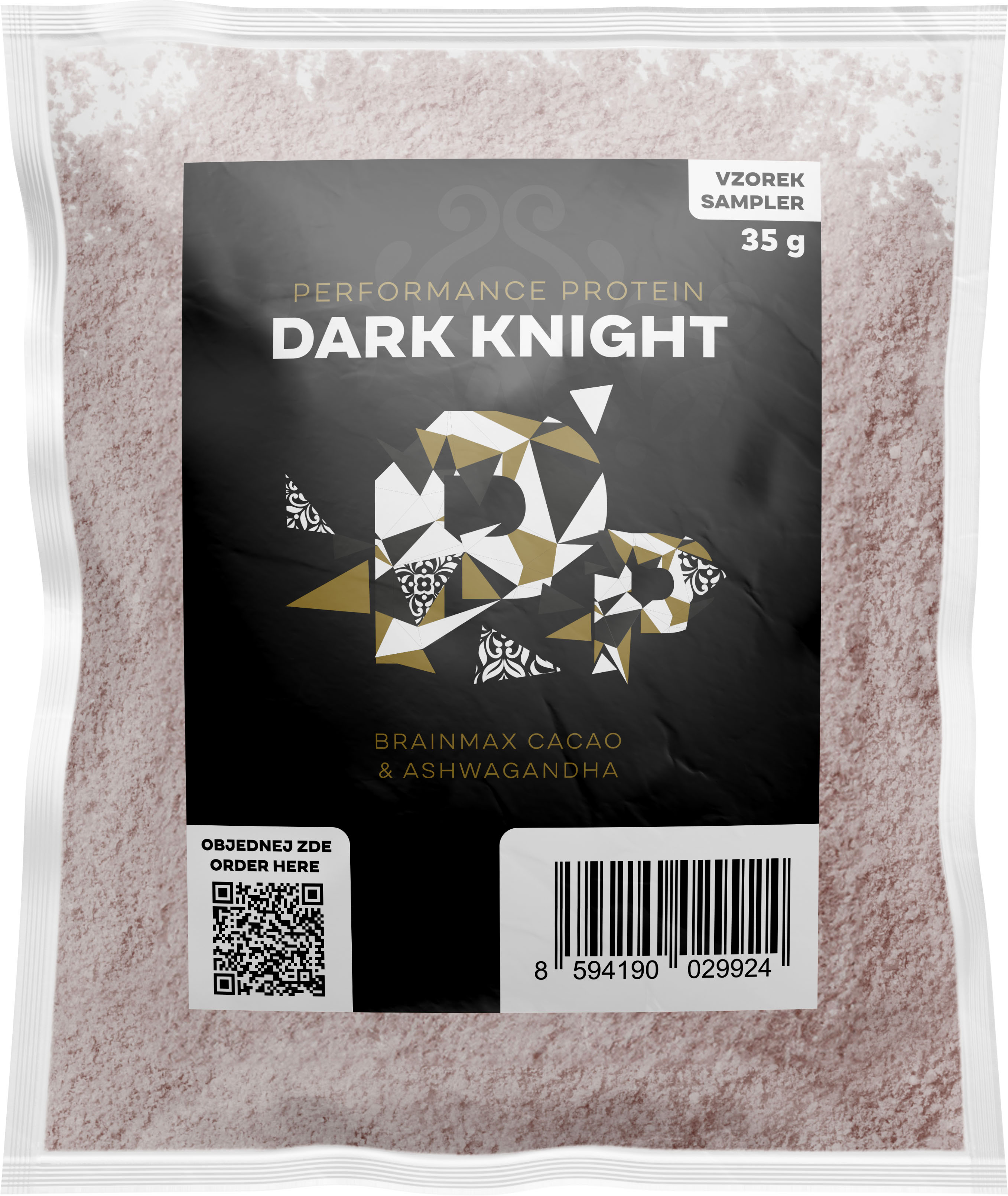 BrainMax Performance Protein Dark Knight, nativní syrovátkový protein, 30 g, VZOREK Doplněk stravy
