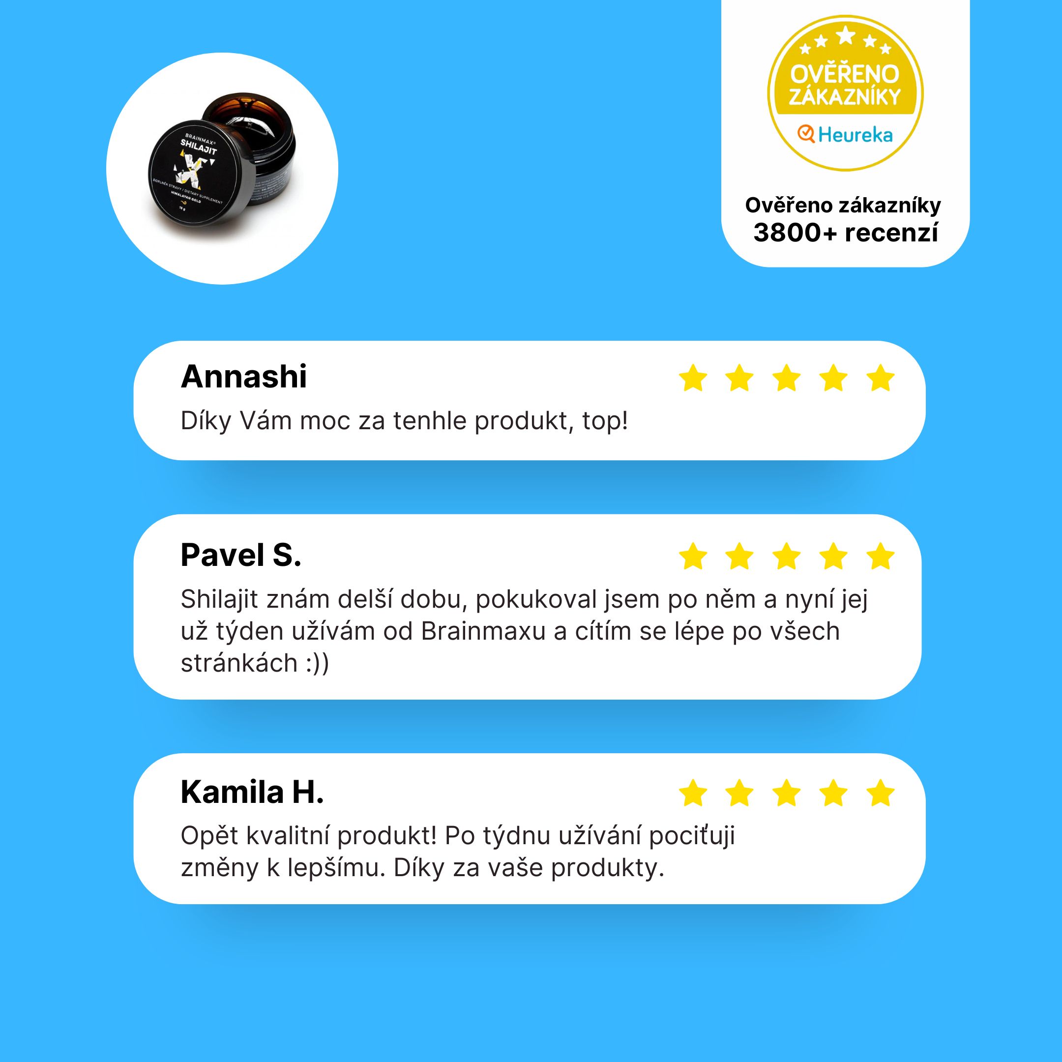 BrainMax Shilajit, 15 g Obrázek