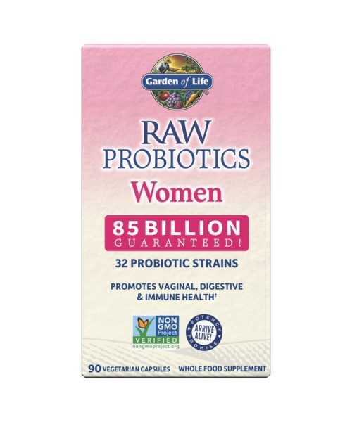 Garden of life RAW Probiotika pro ženy, 85mld. CFU, 32 probiotických kmenů, 90 rostlinných kapslí Obrázek