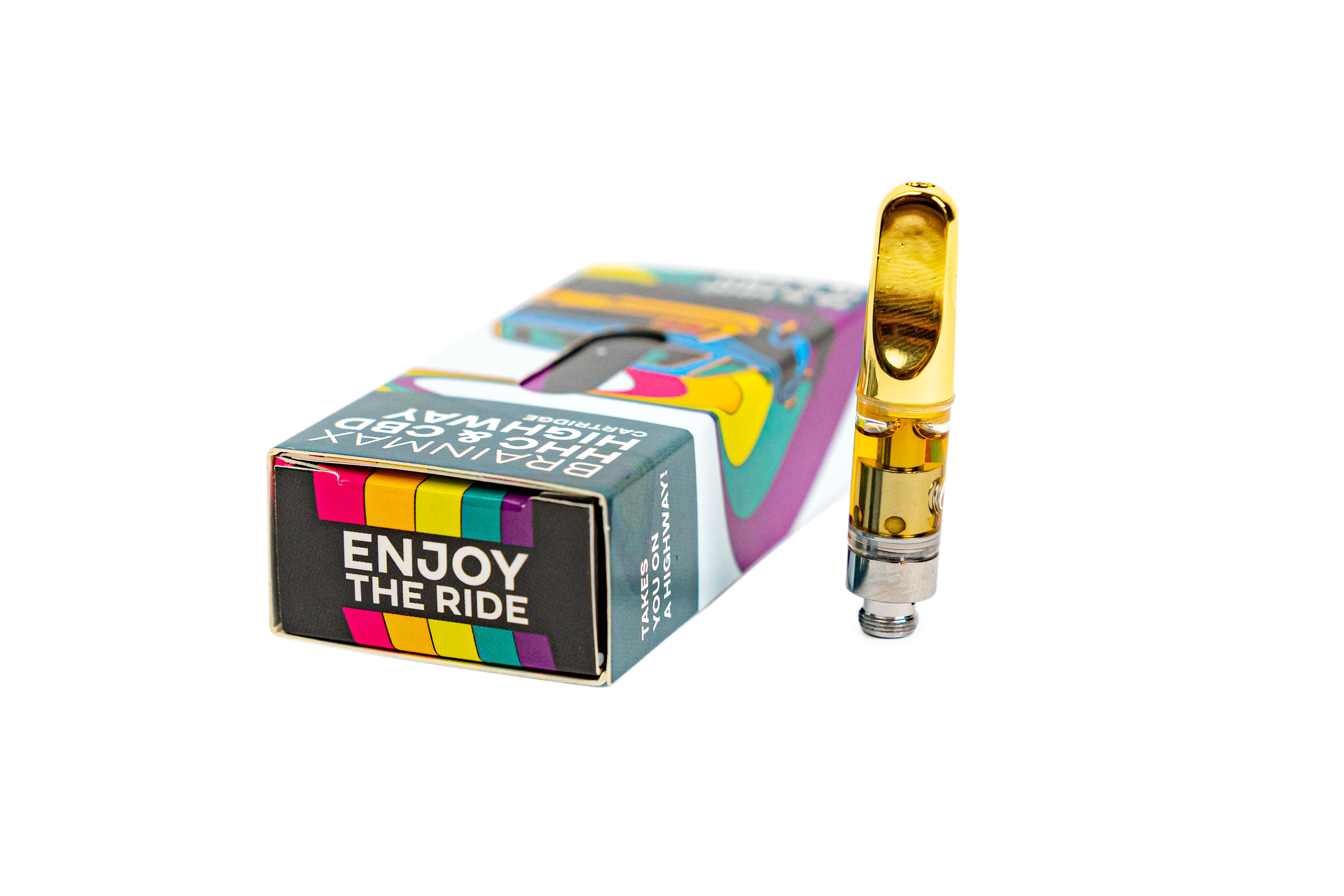 BrainMax HáHáCé Cartridge HIGHWAY, náplň do CéBéDé Pen Vaporizéru, 0,5 ml, 74% HáHáCé, 18% CéBéDé Obrázek