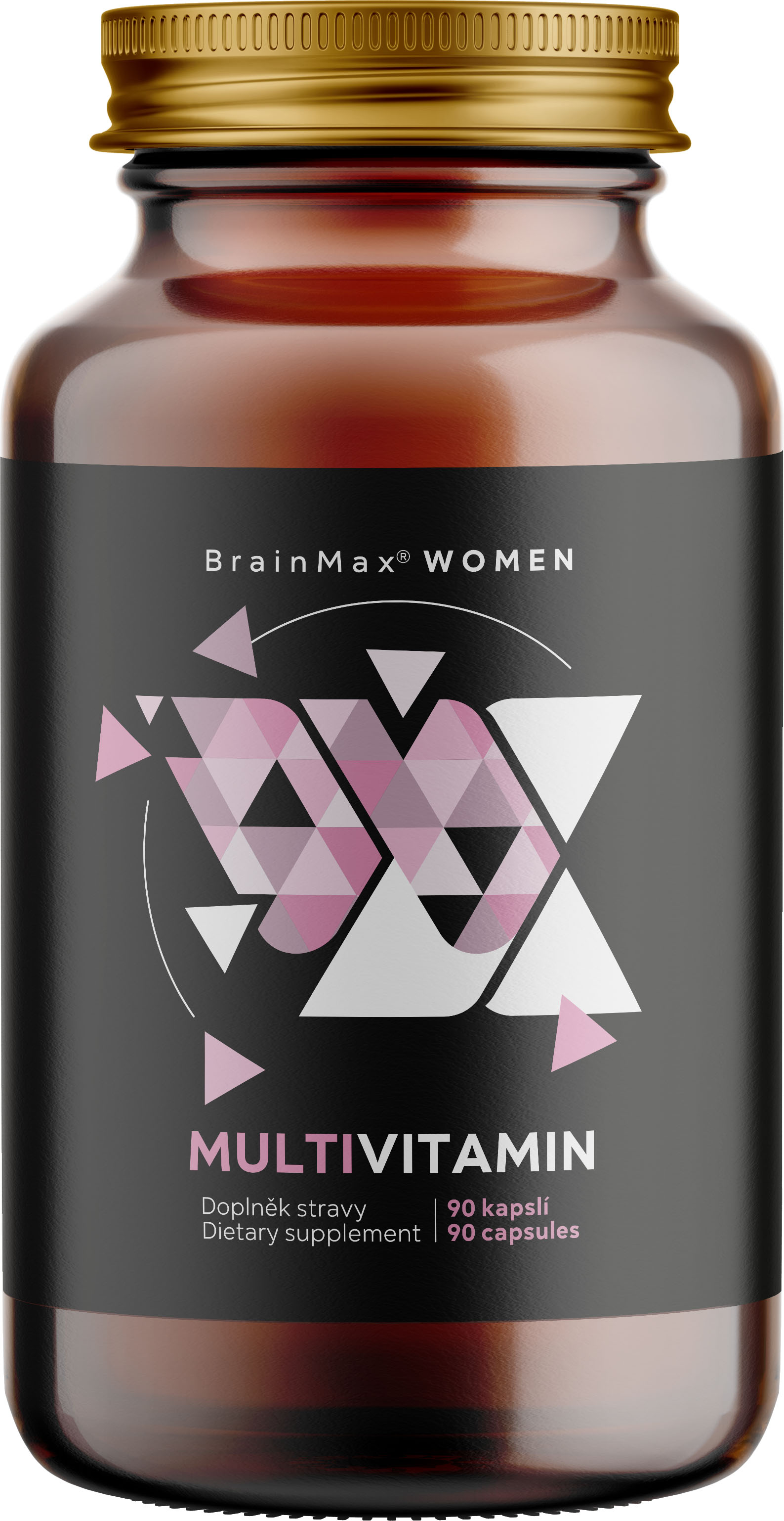 BrainMax Women Multivitamin, multivitamín pro ženy, 90 rostlinných kapslí 33 aktivních látek pro ženskou imunitu, krásu a hormonální rovnováhu, doplněk stravy