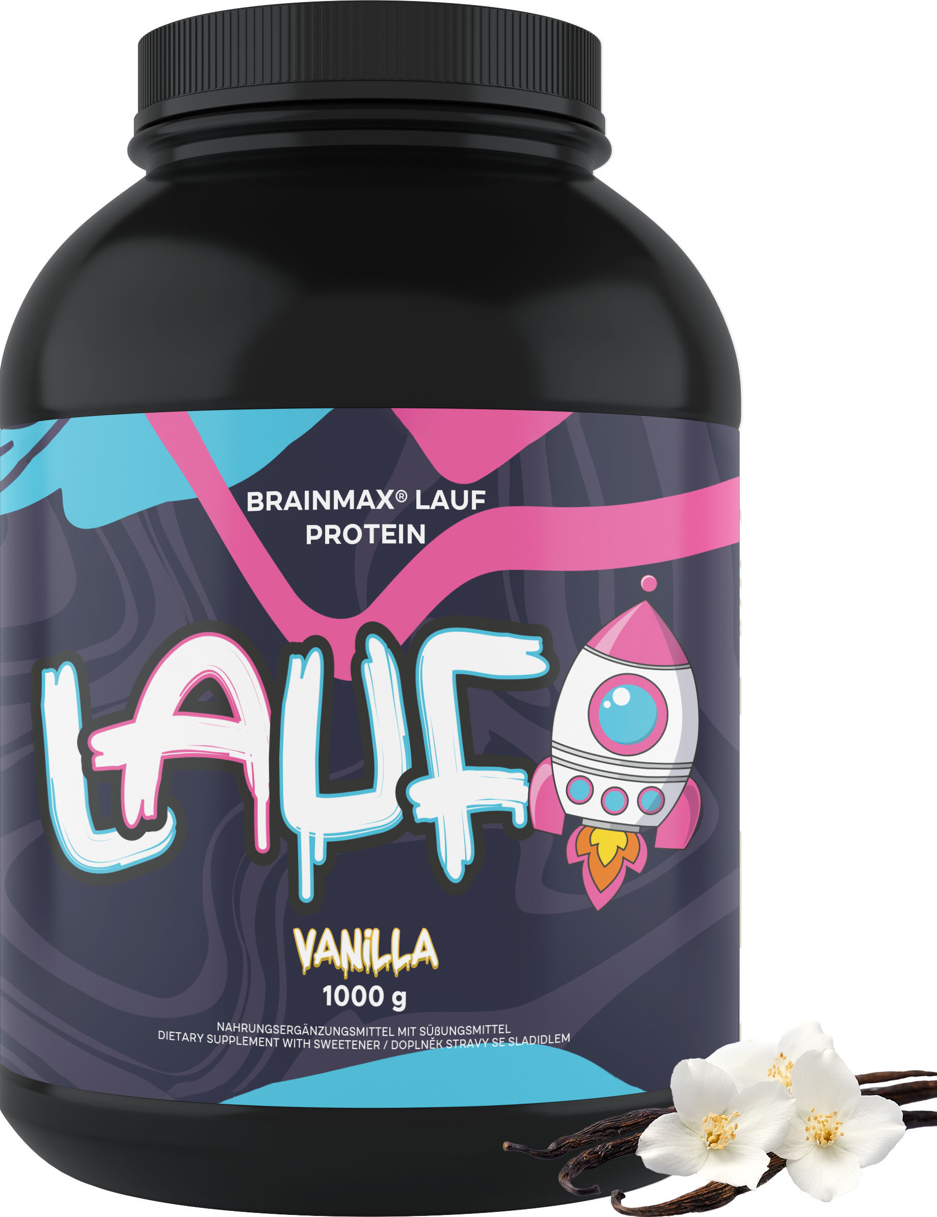 BrainMax® BrainMax® LAUF Protein, nativní syrovátkový protein, 1000 g Příchuť: Vanilka Nativní syrovátkový protein, doplněk stravy