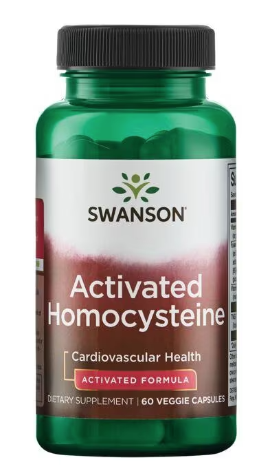 Swanson Activated Homocysteine, 60 rostlinných kapslí