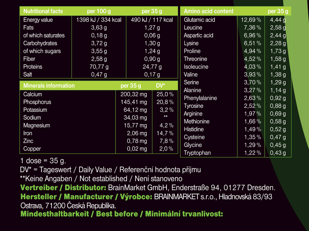BrainMax Milkshake Protein, 1000 g Příchuť: Vanilka Obrázek