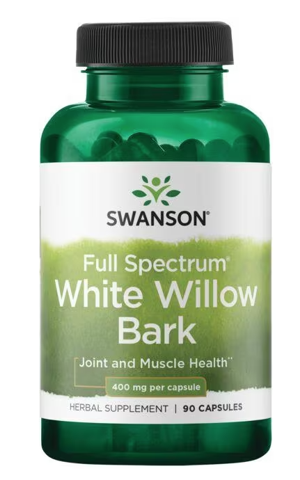 Levně Swanson White Willow Bark (vrba bílá) 400 mg, 90 kapslí