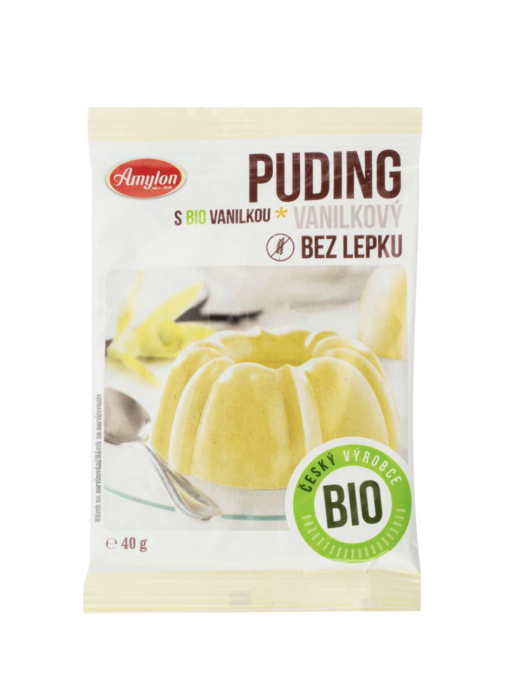 Amylon Puding vanilkový bezlepkový BIO 40 g Obrázek