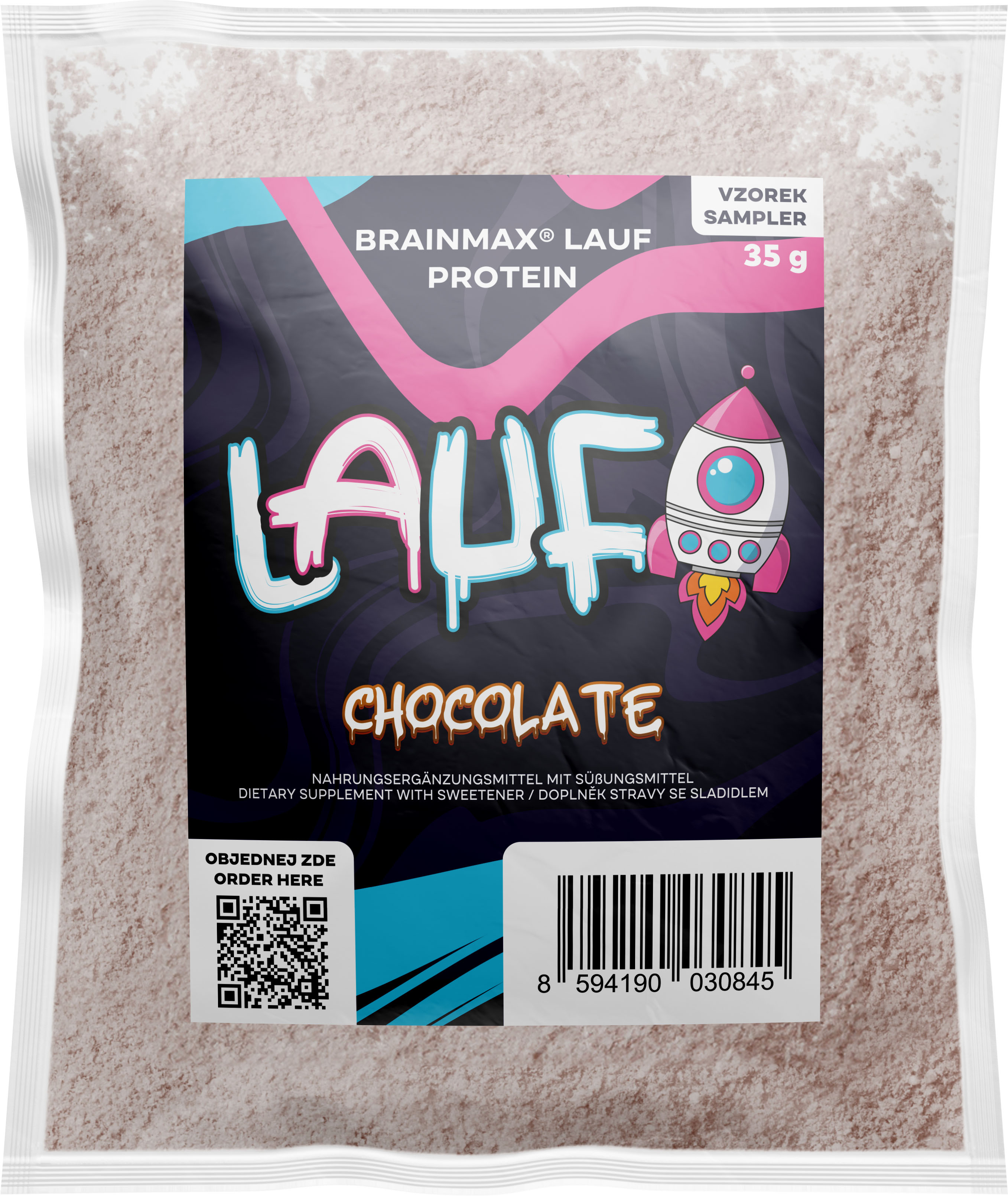 BrainMax LAUF Protein, nativní syrovátkový protein, 35 g, VZOREK Příchuť: Čokoláda Nativní syrovátkový protein, doplněk stravy