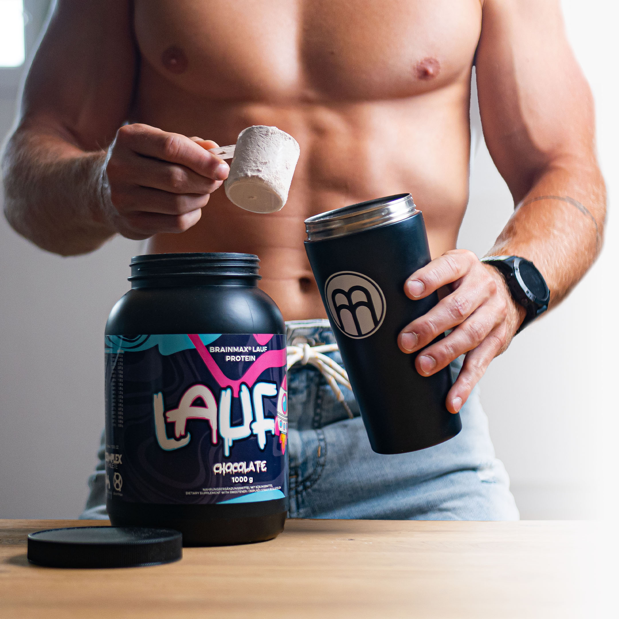 BrainMax LAUF Protein, nativní syrovátkový protein, 35 g Příchuť: Vanilka Obrázek