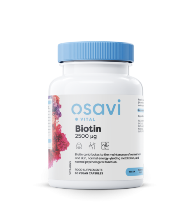 Osavi Biotin, 25 mcg, 60 rostlinných kapslí