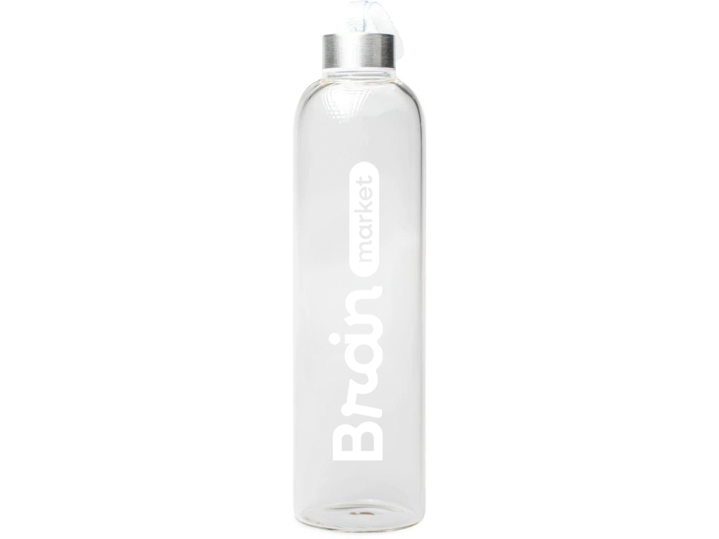 BrainMax Pure® Skleněná láhev, 1 l