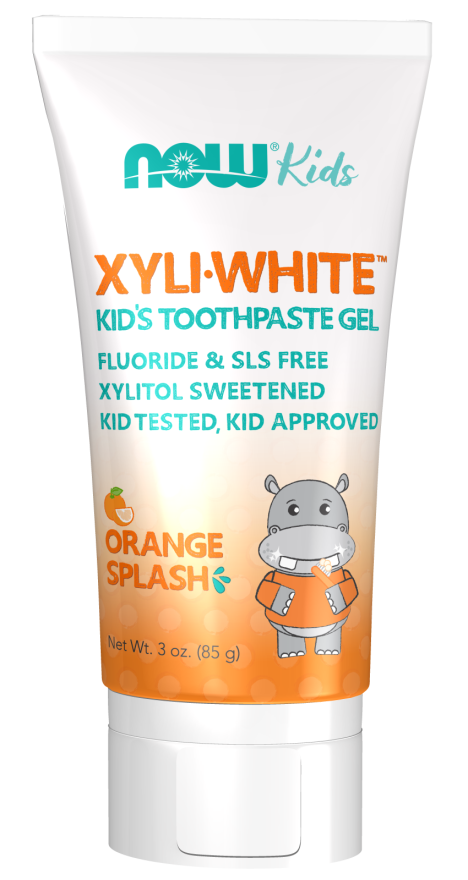 Now® Foods NOW XyliWhite Orange Splash, dětský zubní gel, pomeranč, 85 g Obrázek