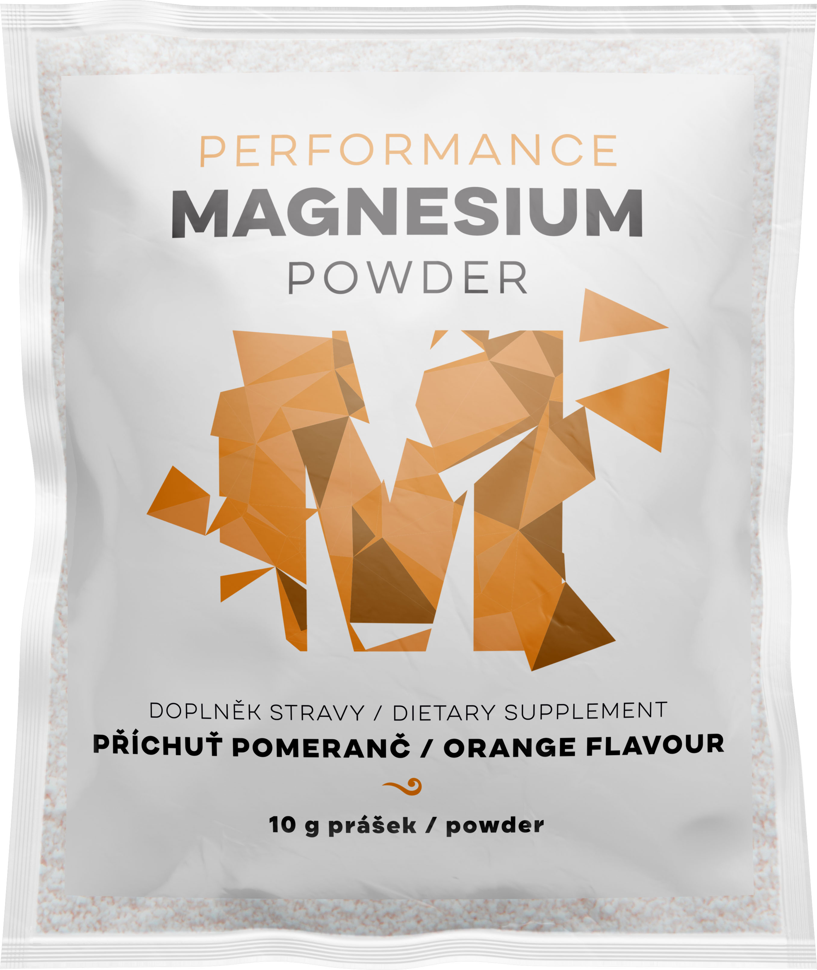 BrainMax Performance Magnesium Powder Pomeranč (hořčík bisglycinát), nová méně sladká verze, 10 g