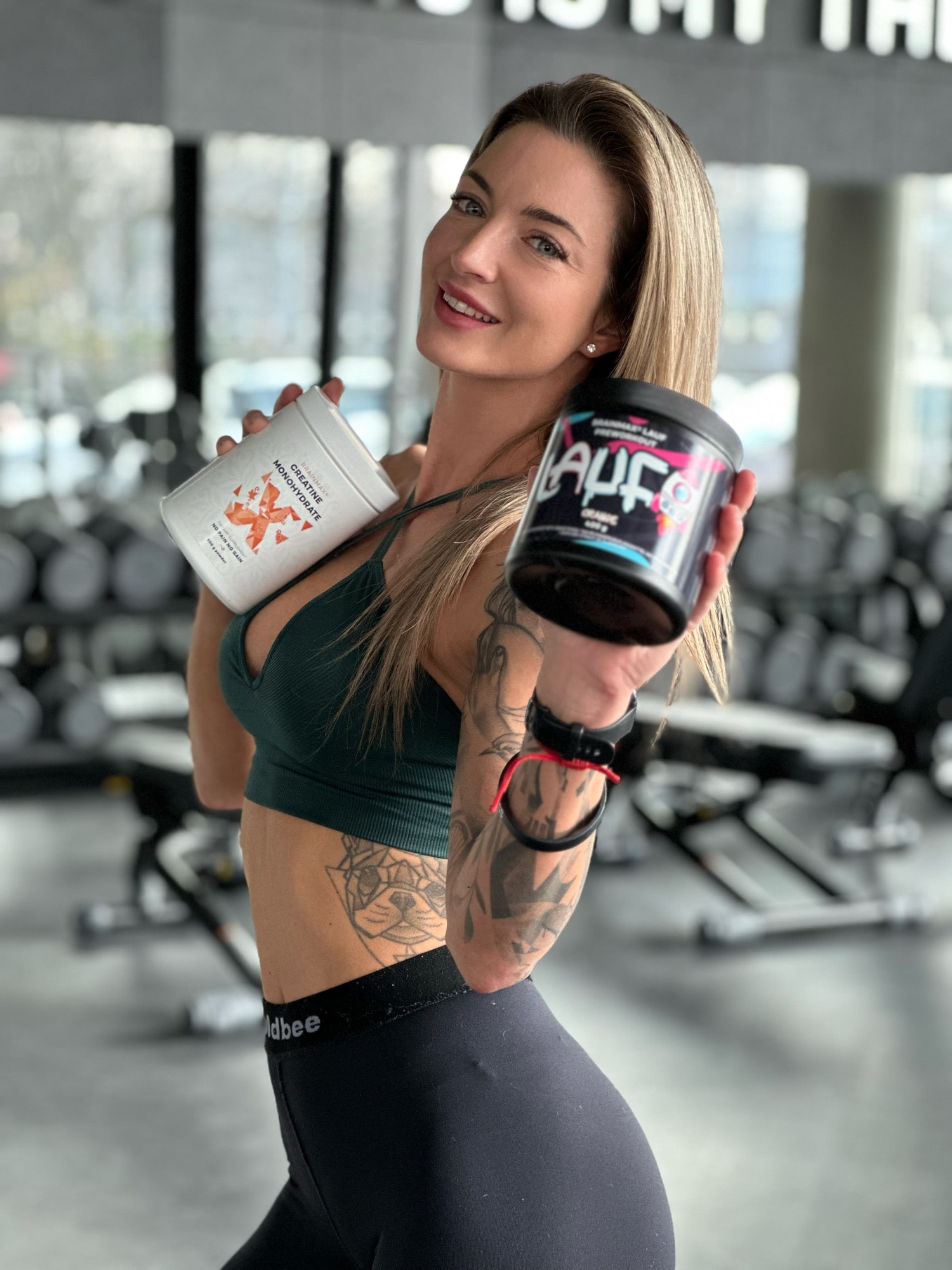 BrainMax LAUF Preworkout, s kofeinem, 400 g Příchuť: Malina Obrázek