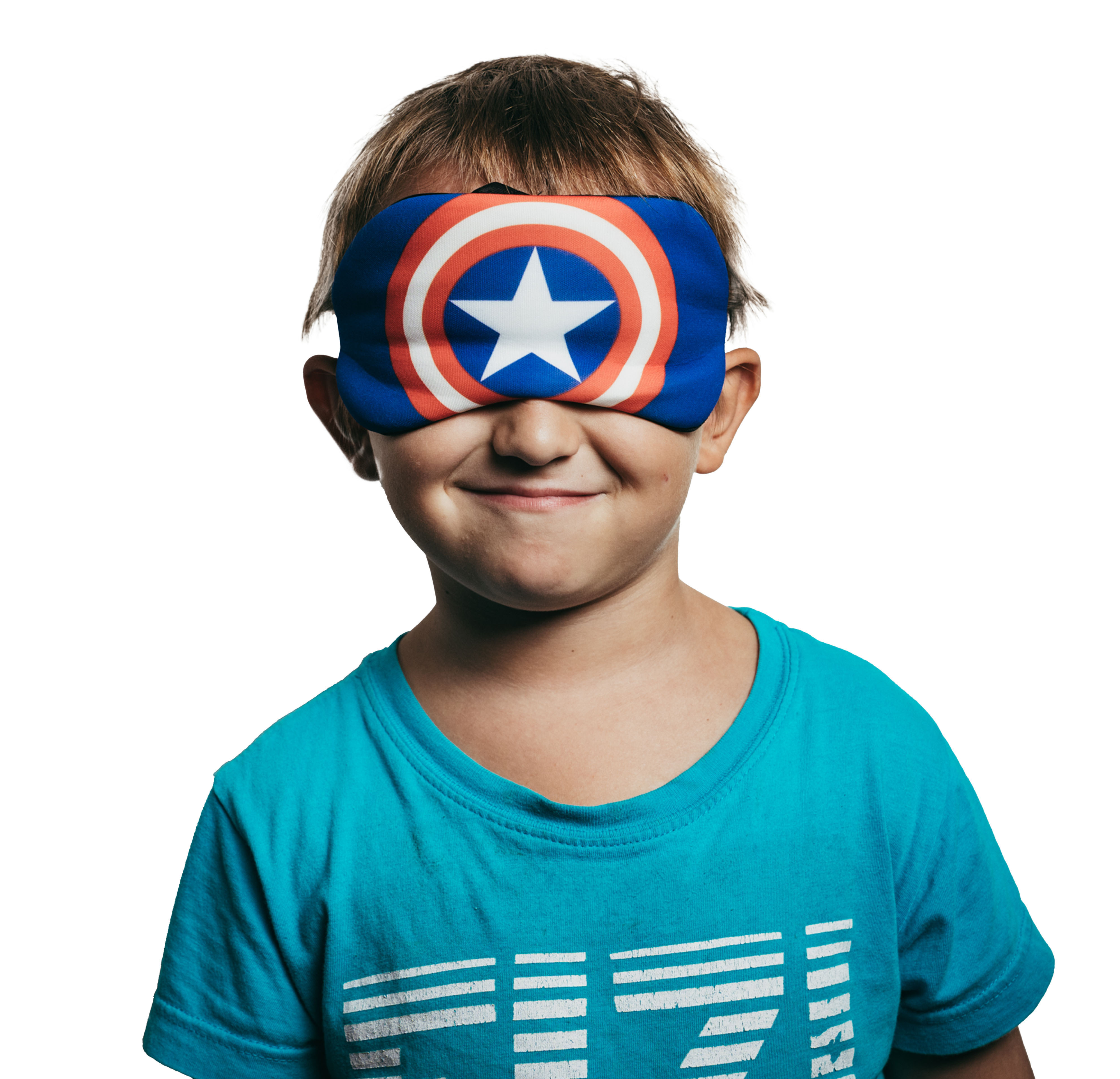 Levně BrainMax Dětské masky na spaní Barva: Kapitán Amerika Pohodlná dětská maska na spaní s motivy oblíbených pohádkových postav.