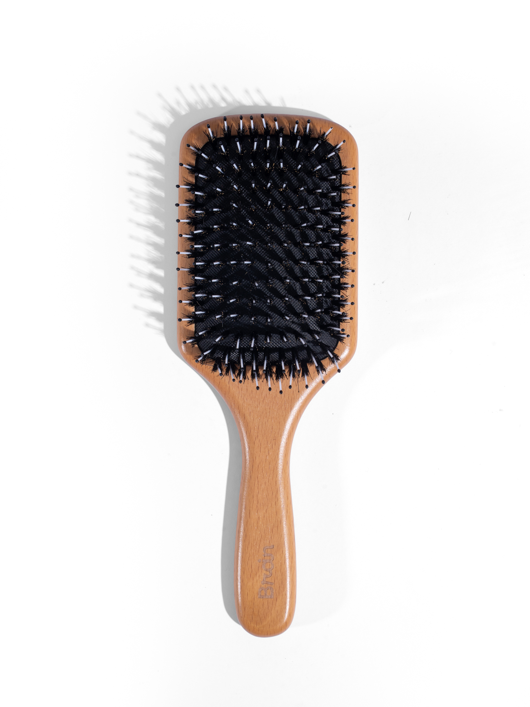 WellMax Bambusový kartáč na vlasy s kančími štětinami Obrázek