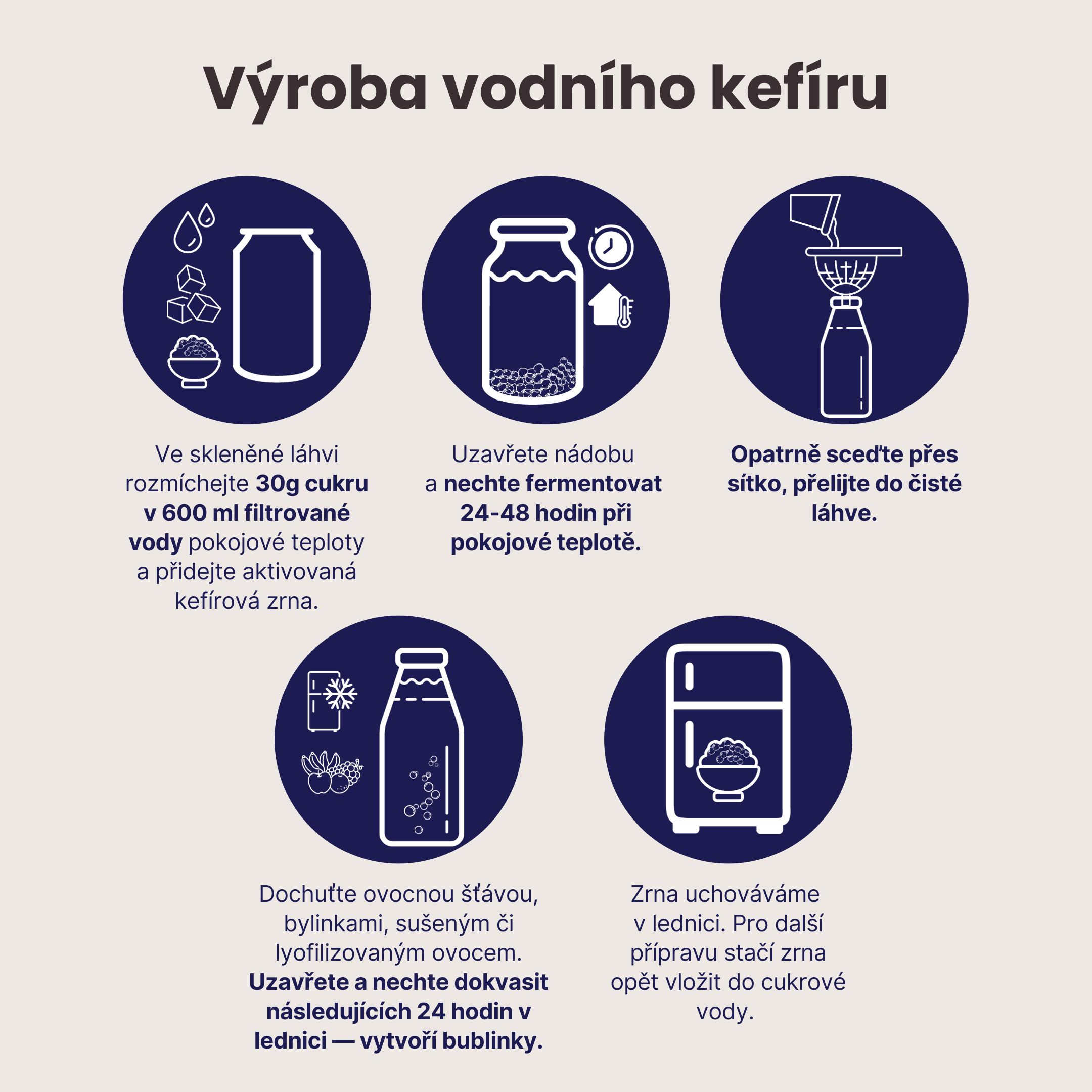 BrainMax Pure Vodní kefír, zrna, BIO, 5 g Obrázek