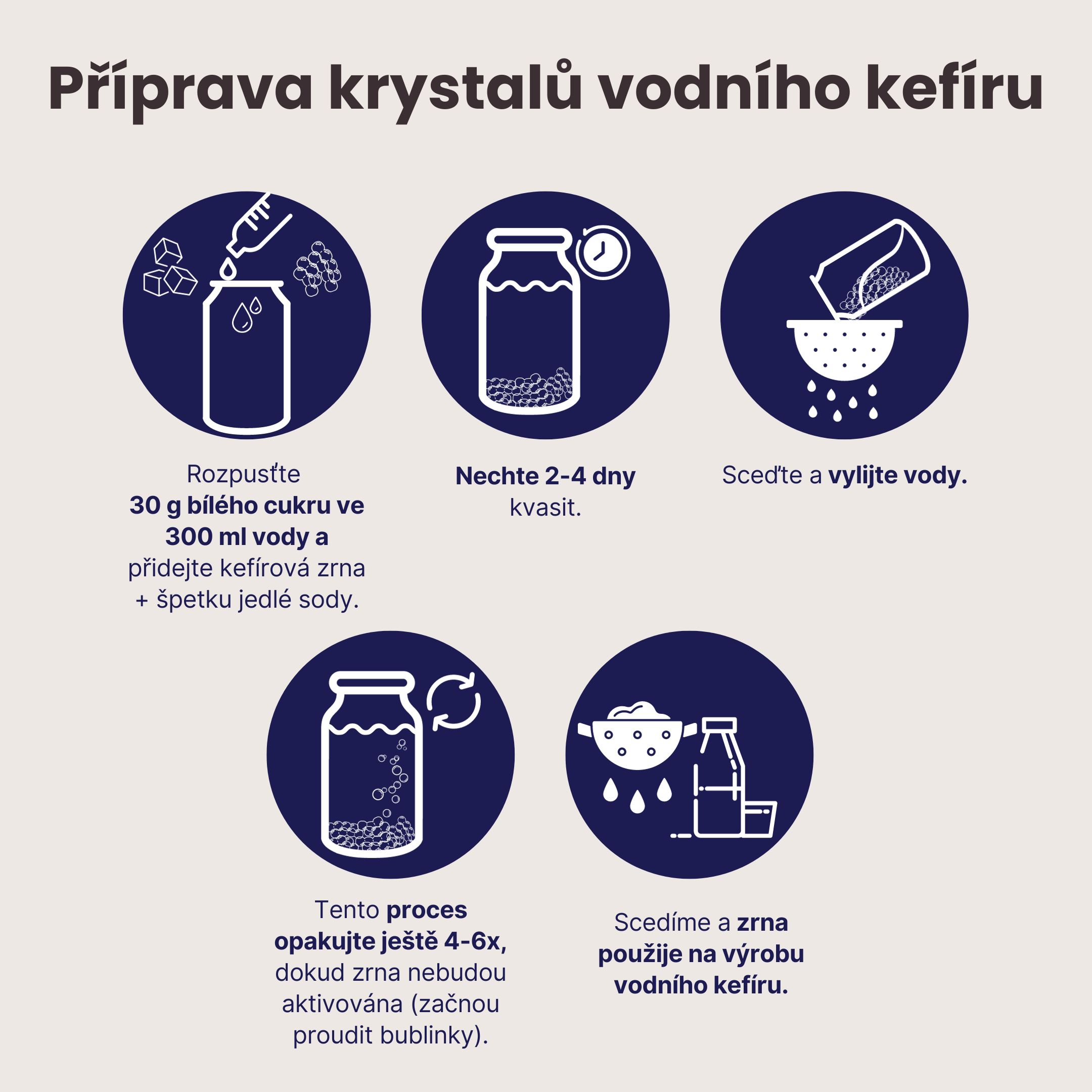 BrainMax Pure Vodní kefír, zrna, BIO, 5 g Obrázek