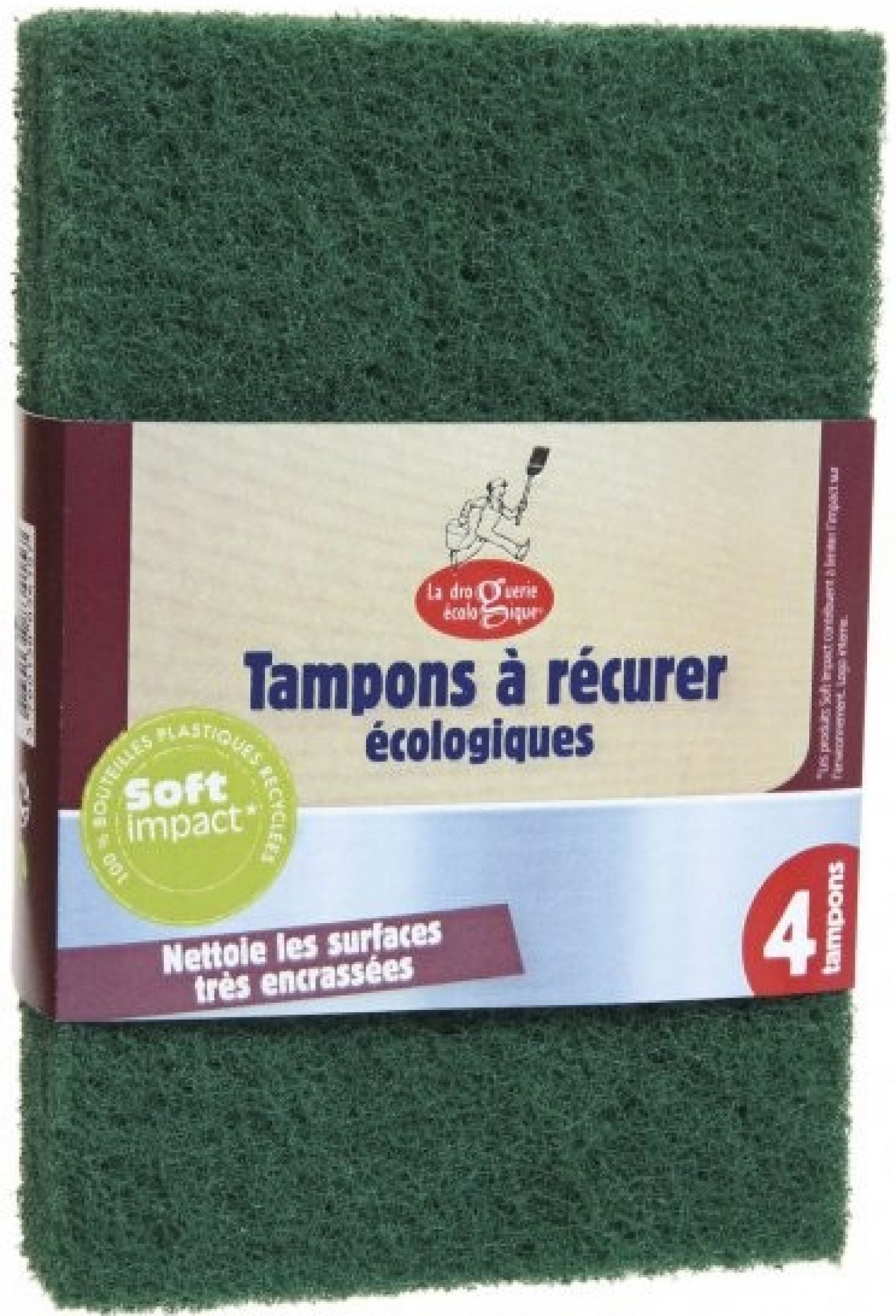 La Droguerie Ecologique by Ecodis Drsnější houbičky na špinavé povrchy, 4 ks Obrázek