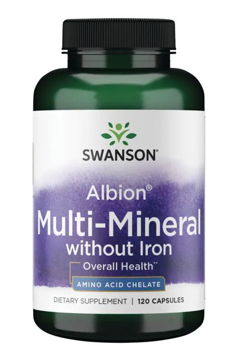 Levně Swanson Multi Mineral without Iron (multiminerál bez železa), 120 kapslí