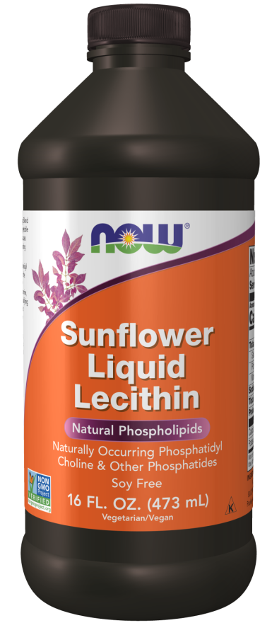 Levně Now® Foods NOW Sunflower Lecithin (tekutý slunečnicový lecitin), 473 ml